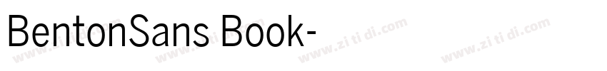 BentonSans Book字体转换